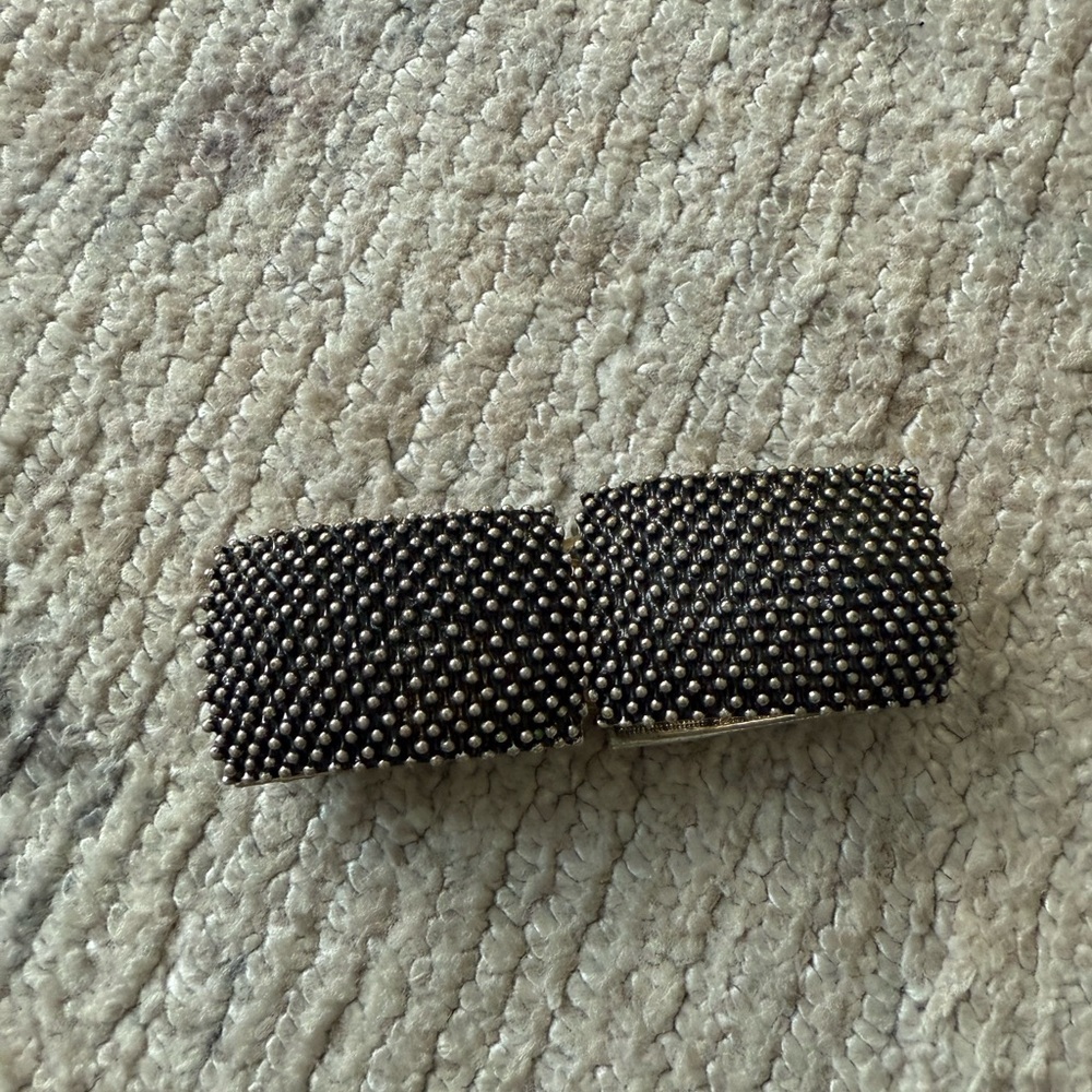 Black Studded Cuff Bracelet